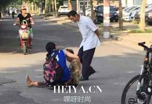 女大学生小袁扶老太被讹现场照片真相  小袁到底有没有撞人